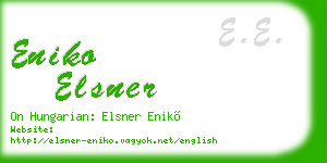 eniko elsner business card